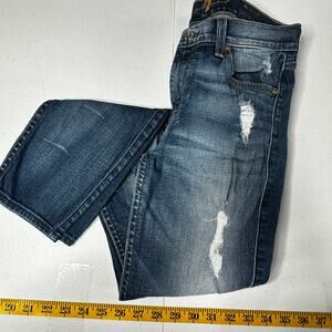 7 For All Man Kind - The Ankle Skinny- Women's Distressed Jeans Size: 26